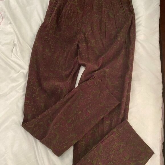 Sharon Young Sz 2 Pants.  Dark Red Soft Feel NWT - Picture 1 of 5